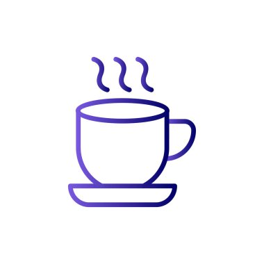 kahve fincanı simgesi, vektör illüstrasyonu  