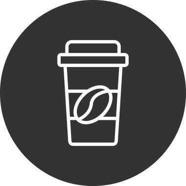 kahve fincanı simgesi, vektör illüstrasyonu  