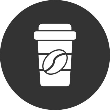 kahve fincanı simgesi, vektör illüstrasyonu  