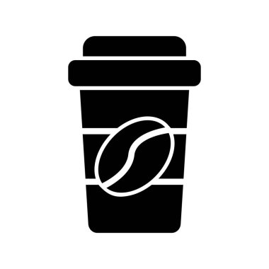 kahve fincanı simgesi, vektör illüstrasyonu  