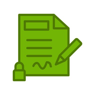 Gizlilik simgesi, vektör illüstrasyonu