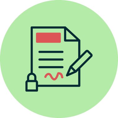 Gizlilik simgesi, vektör illüstrasyonu