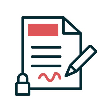 Gizlilik simgesi, vektör illüstrasyonu