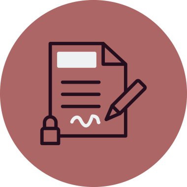 Gizlilik simgesi, vektör illüstrasyonu