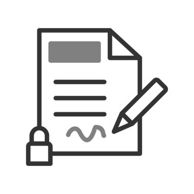 Gizlilik simgesi, vektör illüstrasyonu