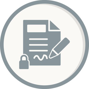 Gizlilik simgesi, vektör illüstrasyonu