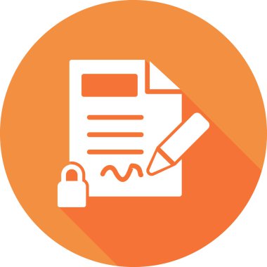 Gizlilik simgesi, vektör illüstrasyonu