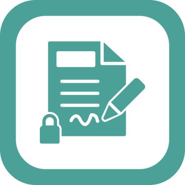 Gizlilik simgesi, vektör illüstrasyonu