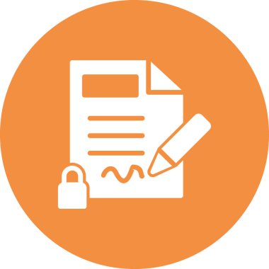 Gizlilik simgesi, vektör illüstrasyonu