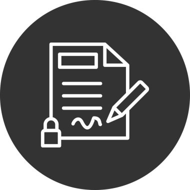 Gizlilik simgesi, vektör illüstrasyonu