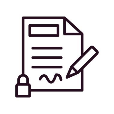 Gizlilik simgesi, vektör illüstrasyonu