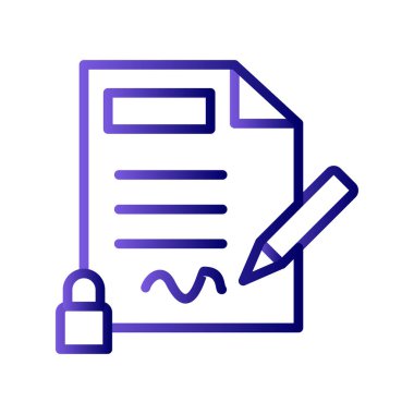 Gizlilik simgesi, vektör illüstrasyonu