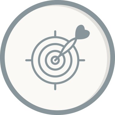 Hedef. Web simgesi basit tasarım