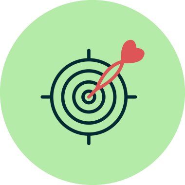 hedef simge vektör illüstrasyonu