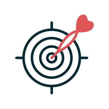 hedef simge vektör illüstrasyonu