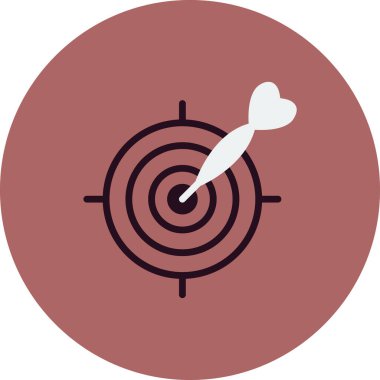 hedef simge vektör illüstrasyonu