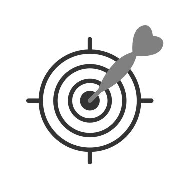 hedef simge vektör illüstrasyonu