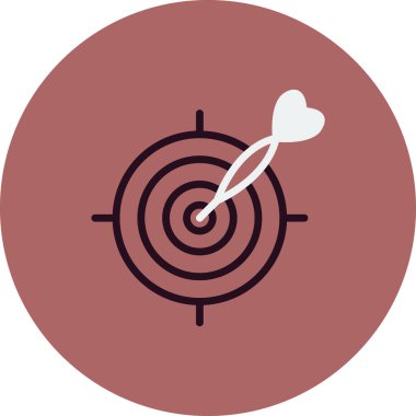 hedef simge vektör illüstrasyonu