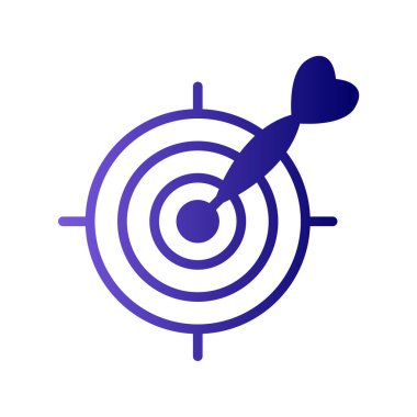 hedef simge vektör illüstrasyonu