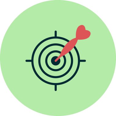 hedef simge vektör illüstrasyonu