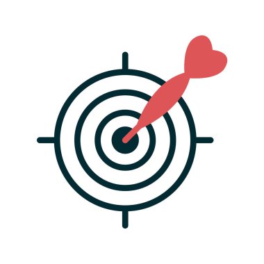 hedef simge vektör illüstrasyonu