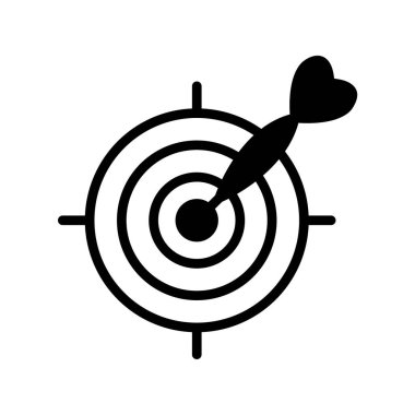 hedef simge vektör illüstrasyonu