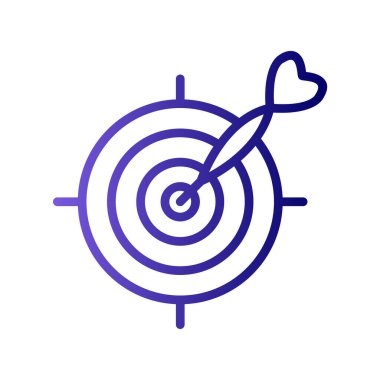 hedef simge vektör illüstrasyonu