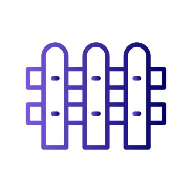 Çit. Web simgesi vektör illüstrasyonu