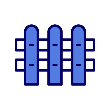 Çit. Web simgesi vektör illüstrasyonu