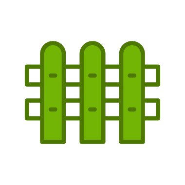 Çit. Web simgesi vektör illüstrasyonu