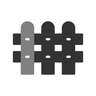 Çit. Web simgesi vektör illüstrasyonu