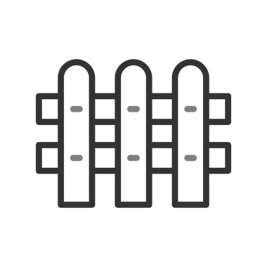 Çit. Web simgesi vektör illüstrasyonu