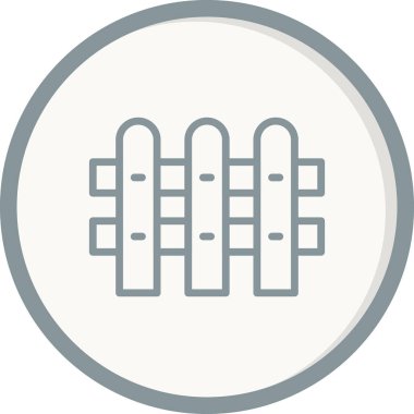 Çit. Web simgesi vektör illüstrasyonu