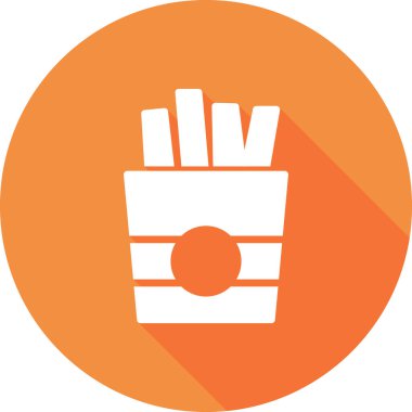 Patates kızartması kutsal kişilerin resmi, vektör çizim