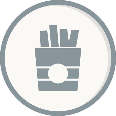 Patates kızartması kutsal kişilerin resmi, vektör çizim