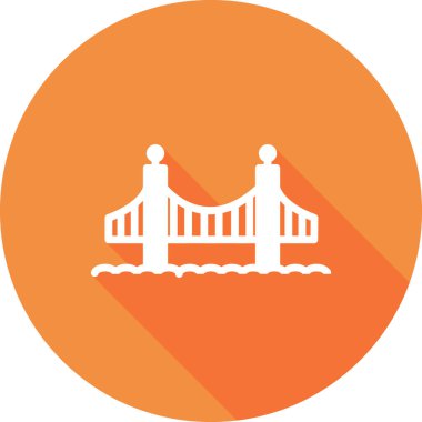 Golden Gate bridge, building architecture, vector illustration 