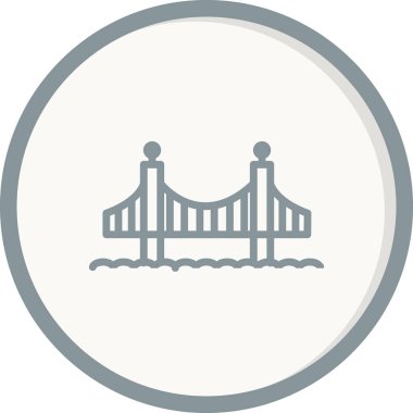 Golden Gate bridge, building architecture, vector illustration 
