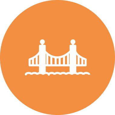 Golden Gate bridge, building architecture, vector illustration 