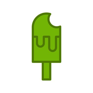 dondurma ikonu vektör illüstrasyonu