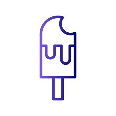 dondurma ikonu vektör illüstrasyonu