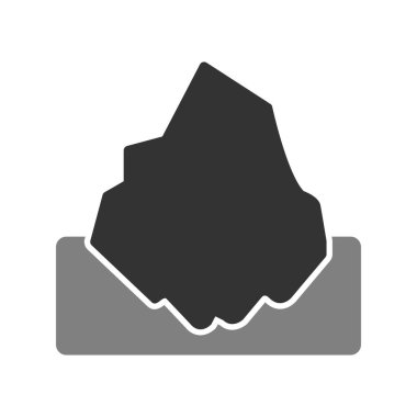 Iceberg simgesi, vektör illüstrasyonu