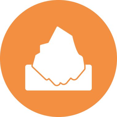 Iceberg simgesi, vektör illüstrasyonu