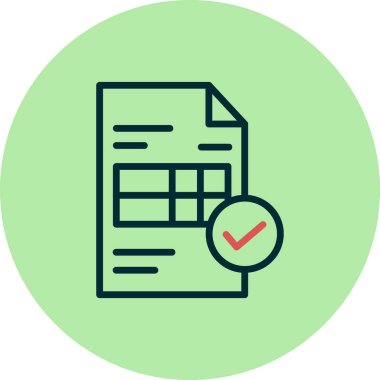 Web ve mobil uygulama tasarımı için fatura simgesi, vektör illüstrasyonu