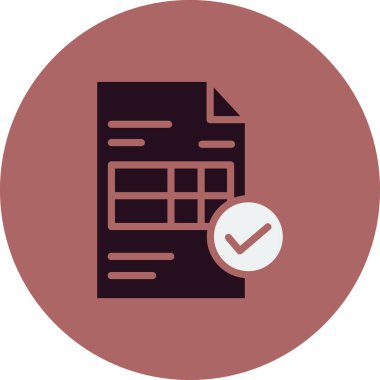 Web ve mobil uygulama tasarımı için fatura simgesi, vektör illüstrasyonu