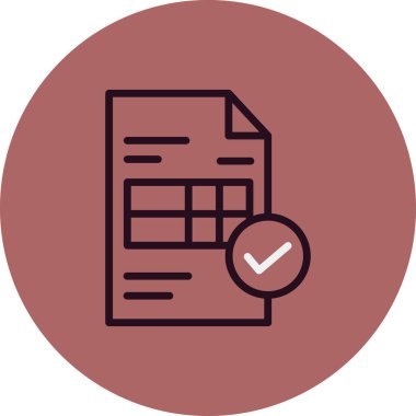 Web ve mobil uygulama tasarımı için fatura simgesi, vektör illüstrasyonu