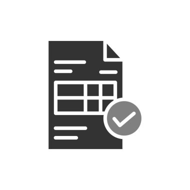 Web ve mobil uygulama tasarımı için fatura simgesi, vektör illüstrasyonu