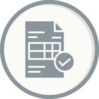 Web ve mobil uygulama tasarımı için fatura simgesi, vektör illüstrasyonu