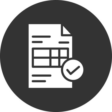 Web ve mobil uygulama tasarımı için fatura simgesi, vektör illüstrasyonu