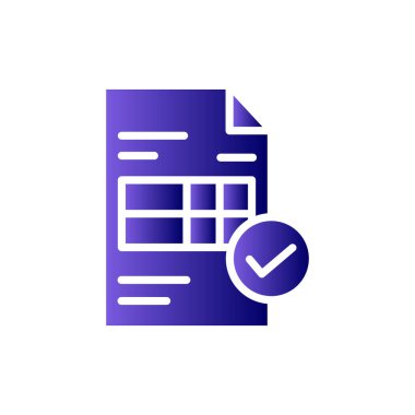 Web ve mobil uygulama tasarımı için fatura simgesi, vektör illüstrasyonu