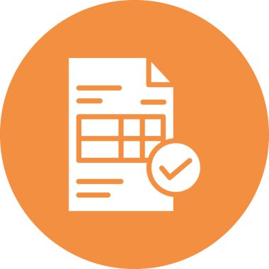 Web ve mobil uygulama tasarımı için fatura simgesi, vektör illüstrasyonu